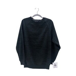 Basix of America Sweatshirt Women S Space Black New UPF 50+ Space-Dye SC-132